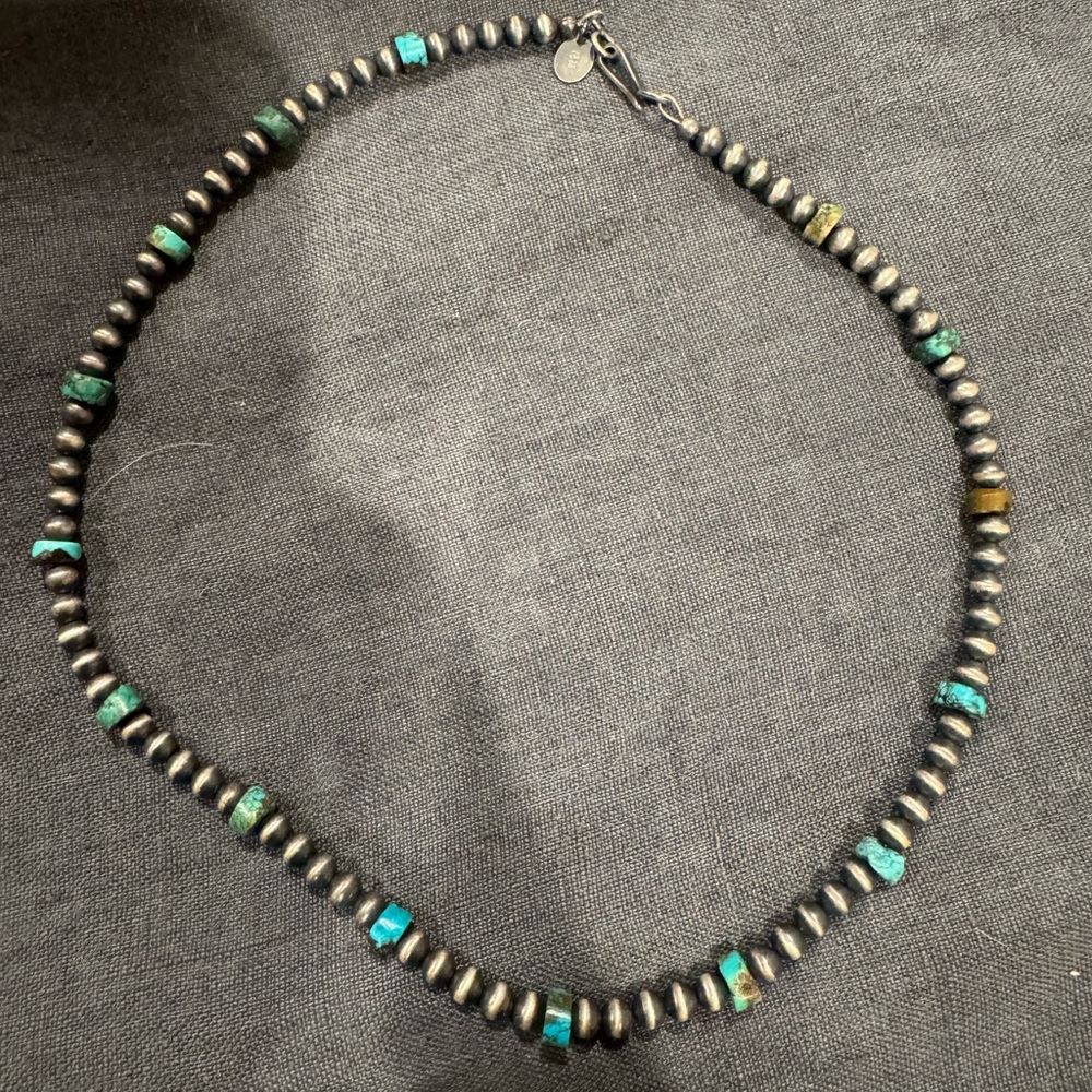Navajo pearl turquoise necklace